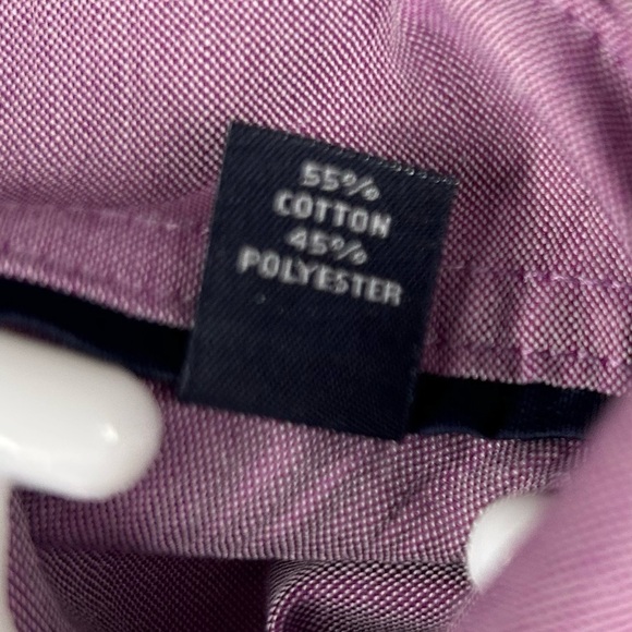 Tommy Hilfiger Wrinkle Free Button Up Shirt Purple Men’s Size XL Regular Fit - Picture 8 of 11